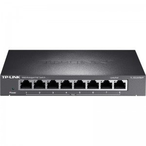 TP-LINK 全千兆Web网管8口千兆PoE供电分线器分流器集线器PoE交换机 TL-SG2008MP
