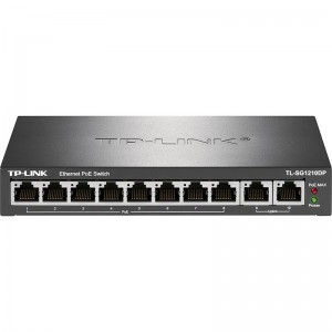 TP-LINK 8口千兆poe+2千兆上联10口PoE交换机 PoE供电 网络分线器分流器交换器 TL-SG1210DP